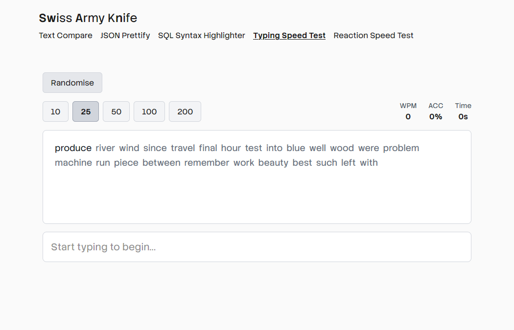Swiss Army Knife project